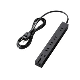 ELECOM｜エレコム タップ ブラック T-KM01-2620BK [2.0m /6個口 /スイッチ無]