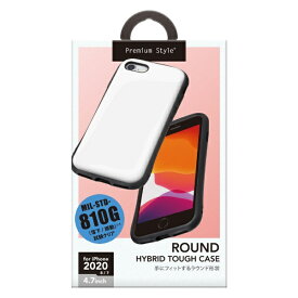 PGA｜ピージーエー iPhoneSE（第3・2世代） ハイブリッドタフケース ホワイト PG-20MPT02WH