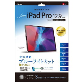 ナカバヤシ｜Nakabayashi 12.9インチ iPad Pro（第5/4/3世代）用 液晶保護フィルム 光沢透明・ブルーライトカット TBF-IPP202FLKBC