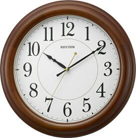 リズム時計｜RHYTHM 壁掛け時計 「オルロージュM816」 茶色半艶仕上 8MG816SR06