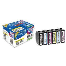 JIT｜ジット 互換リサイクルインクカートリッジ [エプソン KAM-6CL-L]カメ互換 6色パック(増量) JIT-EKAML6P