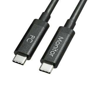 �T�����T�v���C�bSANWA SUPPLY USB-C �� USB-C�P�[�u�� [�f�� /�[�d /�]�� /5m /USB Power Delivery /60W /USB2.0] 8K�Ή� �u���b�N KC-ALCCA1450