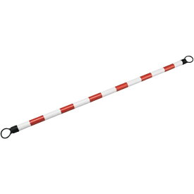 日本緑十字｜JAPAN GREEN CROSS 緑十字　トラ柄コーンバー　赤／白　54mmΦ×2m　反射タイプ　ABS樹脂 122103