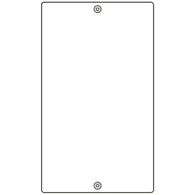 日本緑十字｜JAPAN GREEN CROSS 緑十字　構内用標識　白無地タイプ　680×400mm　スチール　山型 108510