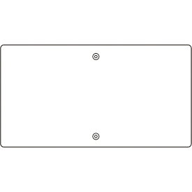 日本緑十字｜JAPAN GREEN CROSS 緑十字　構内用標識　白無地タイプ　400×680mm　スチール　山型 108520