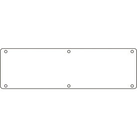 日本緑十字｜JAPAN GREEN CROSS 緑十字　構内用標識　白無地タイプ　300×1200mm　スチール 135301