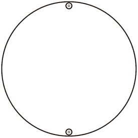 日本緑十字｜JAPAN GREEN CROSS 緑十字　道路標識・構内用　白無地タイプ　400mmΦ　スチール 133300