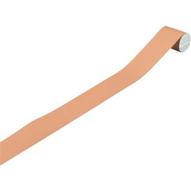 日本緑十字｜JAPAN GREEN CROSS 緑十字　配管識別テープ　薄い黄赤（電気関係）　50mm幅×2m　アルミ 187503