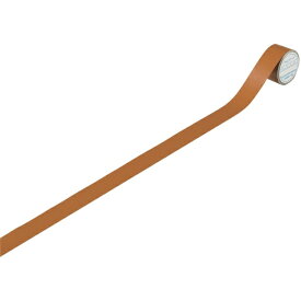 日本緑十字｜JAPAN GREEN CROSS 緑十字　配管識別テープ　茶（油関係）　25mm幅×2m　アルミ 188505