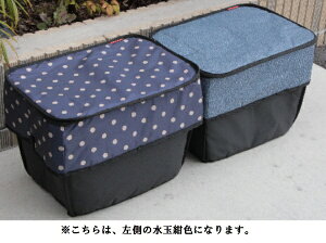 大久保製作所|OKUBO-SEISAKUSHO 自転車後ろカゴ向け保温保冷バッグ サイクルサーモBOX(水玉紺) COL-01