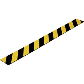 日本緑十字｜JAPAN GREEN CROSS 緑十字　トラ柄クッション　黄／黒　100×1000mm　厚み5mm　無反射タイプ 247040