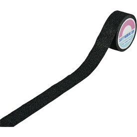 日本緑十字｜JAPAN GREEN CROSS 緑十字　滑り止めラインテープ（重歩行タイプ）　黒　50mm幅×5m　アルミ＋鉱物粒子 260241