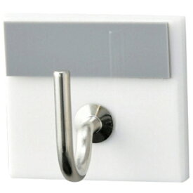 日本緑十字｜JAPAN GREEN CROSS 緑十字　キーハンガー　グレー　30×33mm　裏面テープ付　アクリル製 302008