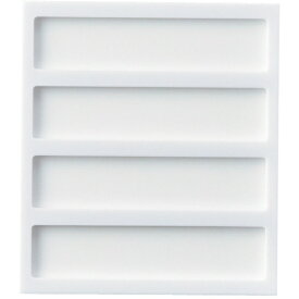 日本緑十字｜JAPAN GREEN CROSS 緑十字　名札ケース（4名用）　144×127×8mm　裏面テープ付　アクリル札付 304040