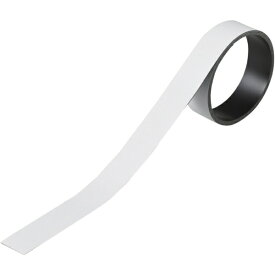 日本緑十字｜JAPAN GREEN CROSS 緑十字　テープ状カラーマグネット　白　20mm幅×1m×0．8mm　片面磁力 312031