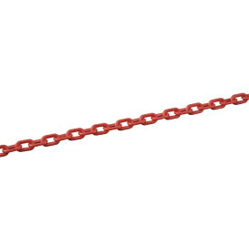 日本緑十字｜JAPAN GREEN CROSS 緑十字　プラスチックチェーン　赤　長さ30m　線径6mmΦ　ポリエチレン 284013