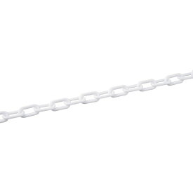 日本緑十字｜JAPAN GREEN CROSS 緑十字　プラスチックチェーン　白　長さ30m　線径8mmΦ　ポリエチレン 284021