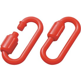 日本緑十字｜JAPAN GREEN CROSS 緑十字　プラスチックチェーン用ジョイント　赤　線径8mmΦ以下用　2個組 284113