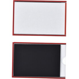 日本緑十字｜JAPAN GREEN CROSS 緑十字　カードケース（裏マグネット付）　赤　61×92mm　10枚組　硬質タイプ 305112