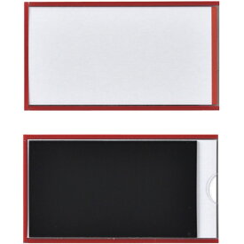日本緑十字｜JAPAN GREEN CROSS 緑十字　カードケース（裏マグネット付）　赤　50×90mm　10枚組　硬質タイプ 305122