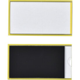 日本緑十字｜JAPAN GREEN CROSS 緑十字　カードケース（裏マグネット付）　黄　50×90mm　10枚組　硬質タイプ 305121