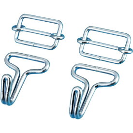 日本緑十字｜JAPAN GREEN CROSS 緑十字　多目的ゴムロープ用金具（フック）　2セット／組　ベルト別売 350040