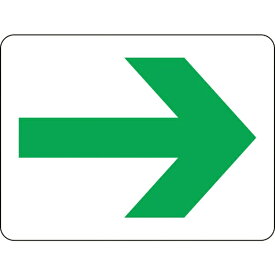 日本緑十字｜JAPAN GREEN CROSS 緑十字　高輝度蓄光テープ用補助ステッカー　→矢印　45×60mm　5枚組 378003