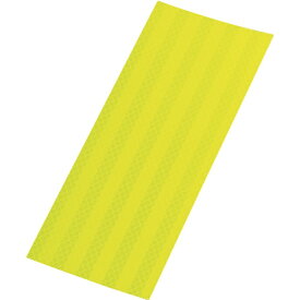 日本緑十字｜JAPAN GREEN CROSS 緑十字　3Mカプセルプリズム型高輝度反射シート　蛍光黄　90×250mm 390009