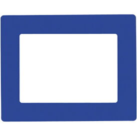 日本緑十字｜JAPAN GREEN CROSS 緑十字　路面用区画標識（A5用紙対応タイプ）　青　226×288mm　裏テープ付 403105