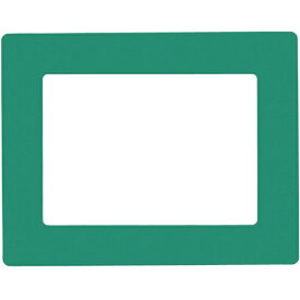 日本緑十字｜JAPAN GREEN CROSS 緑十字　路面用区画標識（A5用紙対応タイプ）　緑　226×288mm　裏テープ付 403102