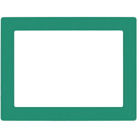 日本緑十字｜JAPAN GREEN CROSS 緑十字　路面用区画標識（A3用紙対応タイプ）　緑　398×522mm　裏テープ付 403122