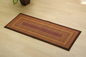 イケヒコ｜IKEHIKO い草マット　FランクスWI 約35×120cm（裏:ウレタン） ワイン