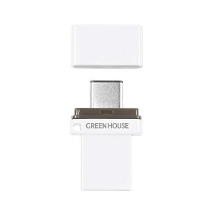 GREEN HOUSEbO[nEX USB GH-UFY3CAV[Y zCg GH-UFY3CA64GWH [64GB /USB TypeA{USB TypeC /USB3.1 /Lbv]