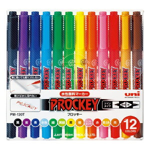 �O�H���M�bMITSUBISHI PENCIL PROCKEY(�v���b�L�[) �T�C���y�� �ɍׁE�׎��ېc 12�F�Z�b�g PM120T12CN