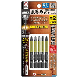 兼古製作所 黒龍靭ビット段付　＋2x65　5本組 ABRD5-2065