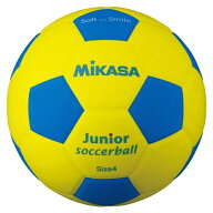 ミカサ｜Mikasa 子供用 サッカーボール スマイルサッカーボール(4号球 軽量 180g/イエロー×ブルー) SF4J…