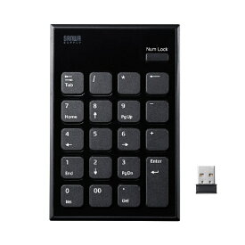 サンワサプライ｜SANWA SUPPLY テンキー ブラック NT-WL23BK [USB /ワイヤレス]