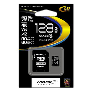 HIDISCbnCfBXN microSDXCJ[h HDMCSDX128GA2V30 [Class10 /128GB]