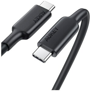 AUKEYbI[L[ AUKEYiI[L[j P[u Impulse PD USB-C 3.1 mType-C to Type-Cn 1m AUKEYiI[L[j Black CB-CD23-BK [USB Power DeliveryΉ]