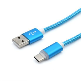 タイムリー｜TIMELY USB-A ⇔ USB-Cケーブル [充電 /転送 /1.0m /USB2.0] ブルー GN-INDTC1M-BL