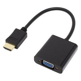 アイネックス｜ainex 映像変換アダプタ [HDMI オス→メス VGA] micro USBメス給電 /φ3.5mm ブラック AMC-HDVGAB [HDMI⇔VGA]