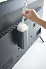 山崎実業｜Yamazaki スマート　テレビ裏ハンディワイパースタンド(Cleaner Tools Rack) ブラック 4992