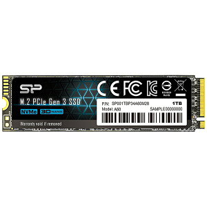 yGg[ōőSz|CgҌb9/11z SILICONPOWERbVRp[ SP001TBP34A60M28 SSD PCI-Expressڑ PCIe Gen3×4 P34A60 [1TB /M.2]