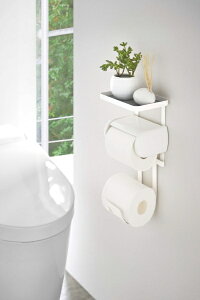 RƁbYamazaki v[g@gCbgy[p[z_[ドbN2i@zCg(Toilet Paper Holder Rack Plate Double) zCg 4436