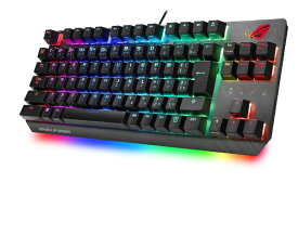 ASUS｜エイスース ゲーミングキーボード ROG Strix Scope TKL(銀軸) ブラック/グレー X802STRIXSCOPETKLSVJ [USB /有線]