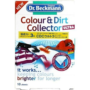ドクターベックマン|Dr.Beckmann カラー&ダートコレクター ウルトラ 10枚入 色移り防止シート 〔部分洗い用洗剤〕
