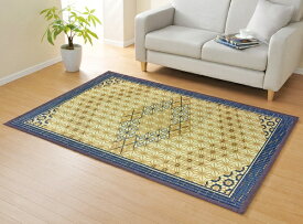 イケヒコ｜IKEHIKO い草ラグ DX組子BR 約95×150cm ブラウン