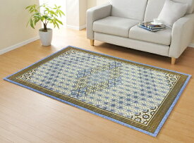 イケヒコ｜IKEHIKO い草ラグ　DX組子GY 約95×150cm グレー