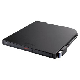 BUFFALO｜バッファロー ポータブルDVDドライブ 読込専用(Chrome/Mac/Windows11対応) ブラック DVSM-PTR8U3-BKA [USB-A]