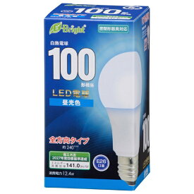 オーム電機｜OHM ELECTRIC LED電球 E26 100形相当 昼光色 LDA12D-GAG27 [E26 /一般電球形 /100W相当 /昼光色 /1個 /全方向タイプ]